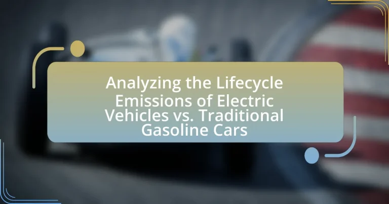 Analyzing the Lifecycle Emissions of Electric Vehicles vs. Traditional Gasoline Cars