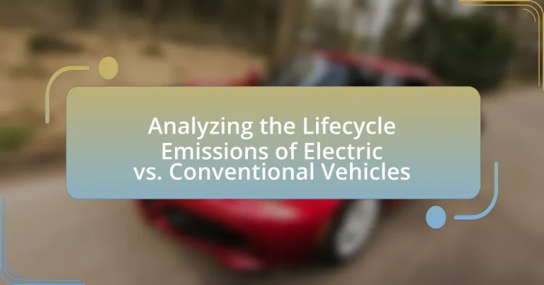 Analyzing the Lifecycle Emissions of Electric vs. Conventional Vehicles