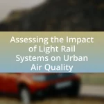 Assessing the Impact of Light Rail Systems on Urban Air Quality