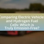 Comparing Electric Vehicles and Hydrogen Fuel Cells: Which is Truly Emission-Free?