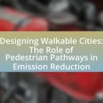 Designing Walkable Cities: The Role of Pedestrian Pathways in Emission Reduction
