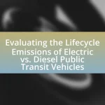 Evaluating the Lifecycle Emissions of Electric vs. Diesel Public Transit Vehicles
