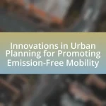 Innovations in Urban Planning for Promoting Emission-Free Mobility