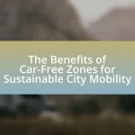 The Benefits of Car-Free Zones for Sustainable City Mobility
