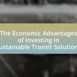 The Economic Advantages of Investing in Sustainable Transit Solutions