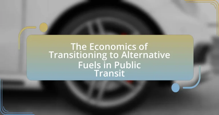The Economics of Transitioning to Alternative Fuels in Public Transit