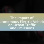 The Impact of Autonomous Electric Vehicles on Urban Traffic and Emissions