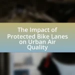 The Impact of Protected Bike Lanes on Urban Air Quality