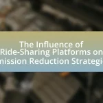 The Influence of Ride-Sharing Platforms on Emission Reduction Strategies