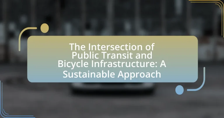 The Intersection of Public Transit and Bicycle Infrastructure: A Sustainable Approach