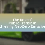 The Role of Public Transit in Achieving Net-Zero Emissions